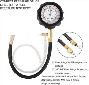 img 1 attached to Fuel Injection Pump Pressure Tester Gauge Kit & Engine Compression Test - JIFETOR