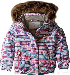 img 4 attached to 🧥 Stylish and Warm: Spyder Girls Bitsy Lola Ski Jacket for Your Little Snow Bunny