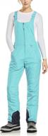 waterproof winter snow bibs for women by tsla - insulated snowboard overalls with ripstop ski pants logo