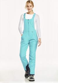 img 2 attached to Waterproof Winter Snow Bibs For Women By TSLA - Insulated Snowboard Overalls With Ripstop Ski Pants