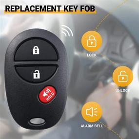 img 3 attached to Keyless Compatible 2004 2015 Sequoia Buttons