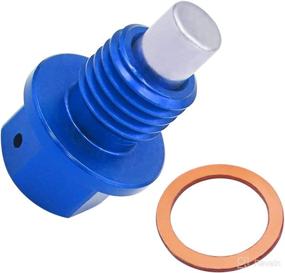 img 1 attached to 🔧 Taiss Magnetic Drain Plug (Blue), M14x1.5 Oil Sump Drain Nut Drain Bolt for Efficient Vehicle Maintenance