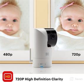 img 1 attached to 👶 KODAK Cherish C125 Video Baby Monitor, App Enabled with Two-Way Talk, Comfort for Babies, Elderly, Pets, and Family, Anywhere Home or Away