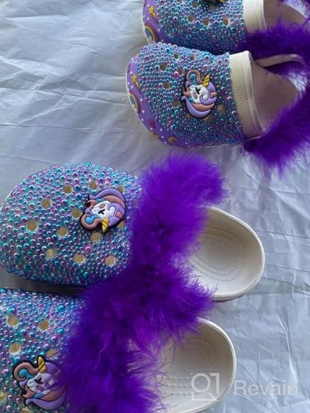 img 1 attached to 🦄 Yinbwol Kids Unicorn Clogs: Non-Slip Cute Cartoon Sandals for Boys and Girls - Lightweight Garden Shoes for Water, Pool, and Beach review by Zachary Benjamin