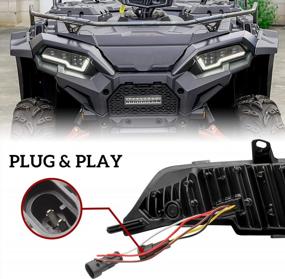 img 1 attached to 2PCS LED Headlights Assembly For Polaris Sportsman, SAUTVS LED Head Lights Front Lamps With High-Low Beams DRL Turn Signal Light For Polaris Sportsman XP 1000 SP 850 570 450 2017-2022 Accessories