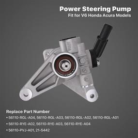 img 2 attached to 🔧 High-Quality Power Steering Pump for 2005-2008 Honda Pilot, 2005-2010 Honda Odyssey, 2007-2013 Acura MDX - Replace OEM Part Numbers 21-5442, 56110-RGL-A03, 56110-PVJ-A01, 56110-RYE-A02
