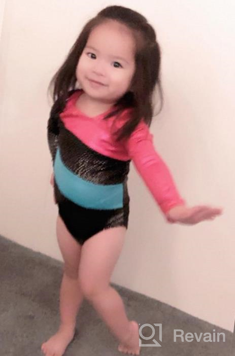 img 1 attached to 🤸 TFJH E Gymnastics Leotards for Girls: Sparkle in Athletic One-Piece Activewear review by Gordo Prince