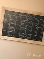 img 1 attached to DesignOvation Beatrice 18X27 Walnut Brown Framed Magnetic Chalkboard Monthly Calendar review by Clay Ijaz