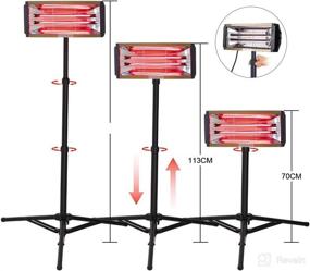 img 2 attached to DATOU BOSS Infrared Paint Curing Lamp 2000W - Effective Heat Lamp for Car Body Repair Paint Curing Systems and Paint Booths