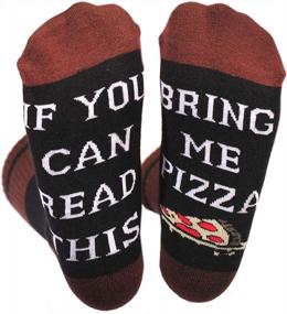 img 4 attached to Funny Sayings Crew Socks - Bring Me Wine, Beer, Coffee, Tacos & Donuts!