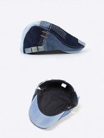 img 3 attached to Stylish And Practical Women'S Denim Bucket Sun Hat - Aodrusa Fisherman Cap With Unique Patch Design