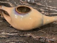 img 1 attached to Chocolate-Colored Ceramic Neti Pot For Effective Sinus Rinse And Nasal Wash With Salt, Dishwasher Safe, And 225Ml Capacity review by Jay Brock