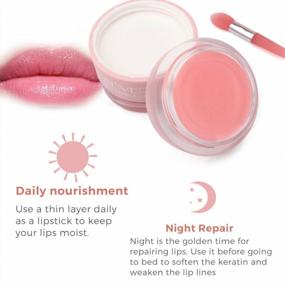 img 3 attached to DOUBLE-EFFECT Lip Sleep Mask, Lip Mask+Lip Scrub Intensive, Lip Primer, Lip Sleeping Mask, Lip Repair Treatment, Lip Repair Balm