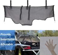 utv can-am maverick x3 & x3 max 2017-2020 rear windshield mesh window net shade cover (2 seat) логотип