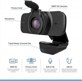 img 3 attached to 1080P Webcam W/ Microphone & Wide Angle Lens - NZACE USB Camera For Superior Low Light PC Streaming