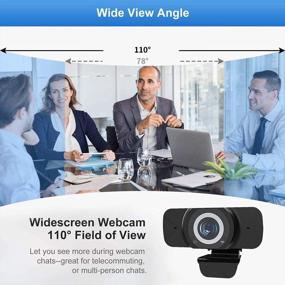 img 2 attached to 1080P Webcam W/ Microphone & Wide Angle Lens - NZACE USB Camera For Superior Low Light PC Streaming