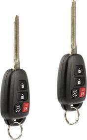 img 1 attached to 🔑 2-Pack Key Fob Keyless Entry Remote for Toyota Highlander Rav4 (GQ4-52T H) - Fits 2013-2017 Models