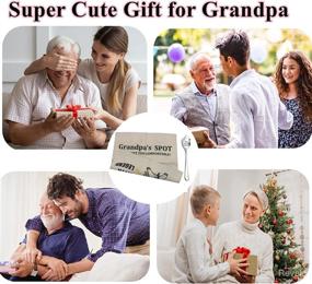 img 2 attached to 🎁 Unique Grandpa Gifts: 2-Pocket Grandpa’s Spot Throw Pillow Covers 18x18 Inch with Engraved Spoon - Perfect Presents for Papa, Granddad on Father’s Day, Birthday, Christmas, Thanksgiving