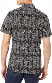 img 4 attached to Men'S Printed Poplin Shirt With Standard Fit And Short Sleeves By Goodthreads