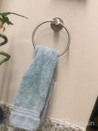 img 1 attached to GERUIKE Adhesive Towel Ring: Self-Adhesive Stainless Steel Rustproof Wall Mounted Bathroom Towel Holder review by Sam Calderon