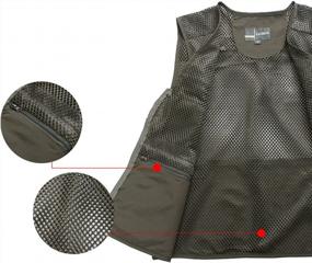 img 1 attached to Mens Summer Outdoor Vest: Flygo Safari Fishing Travel Photo Pockets For Work & Play