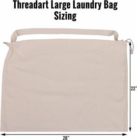 img 3 attached to Sturdy And Spacious Laundry Duffle Bag With Drawstring And Strap - Perfect For College Students, Dorm Rooms, And Clothes Hamper Storage