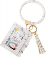 🔑 coolcos portable wristlet bracelet bangle wallet keychain: handy wrist keys card holder логотип