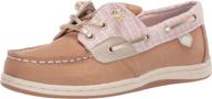 sperry songfish boat shoe little girls' shoes : athletic logo