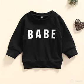 img 3 attached to Toddler Sweatshirt Pullover Sweater Clothes Apparel & Accessories Baby Girls ~ Clothing