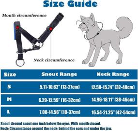 img 3 attached to 🐶 Wintchuk Dog Head Collar: Stop Pulling with Adjustable Fabric Padded Head Harness