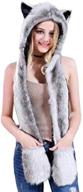 homdsim spirit animal hoodie mittens girls' accessories - cold weather logo