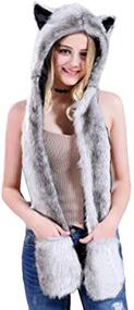 img 2 attached to HomDSim Spirit Animal Hoodie Mittens Girls' Accessories - Cold Weather