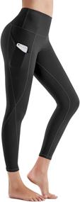 img 4 attached to Rocorose Control Stretch Waisted Leggings Women's Shoes : Athletic