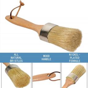 img 3 attached to Transform Your Furniture With 2-In-1 Chalk Paint & Wax Brush Set - Perfect For DIY Projects!