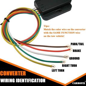 img 3 attached to 🚗 CARROFIX LED Taillight Converter with Extended Leads and 4-Wire Flat Vehicle End Connector