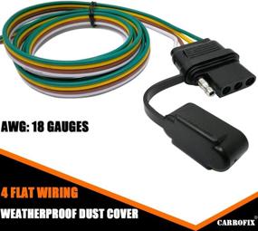 img 1 attached to 🚗 CARROFIX LED Taillight Converter with Extended Leads and 4-Wire Flat Vehicle End Connector