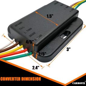 img 2 attached to 🚗 CARROFIX LED Taillight Converter with Extended Leads and 4-Wire Flat Vehicle End Connector