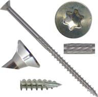 silver stainless steel screw drive fasteners : screws logo