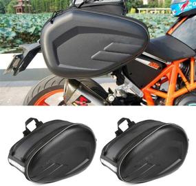 img 1 attached to 🏍️ Premium Motorcycle Saddle Bags: Waterproof, Durable, and Versatile