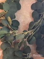 img 1 attached to 2PCS Faux Silk Eucalyptus Garlands - Artificial Greenery Vines For Wedding Backdrop, Wall Decor And Flower Arrangements review by Joe Taniguchi