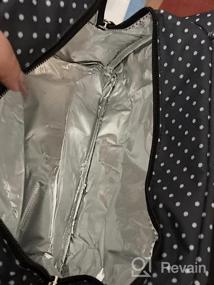 img 5 attached to Многоразовая изолированная сумка для ланча Cooler Tote Box Meal Prep для мужчин и женщин — идеально подходит для работы, пикников и путешествий — дизайн в серо-белую полоску от Buringer