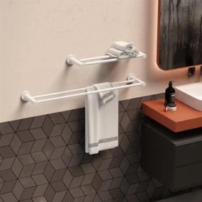 img 1 attached to Upgrade Your Bathroom And Kitchen With ZUEXT'S Adjustable Double Towel Bars