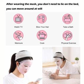 img 3 attached to Pack Of 2 Angzhili Silicone Moisturizing Mask Covers For Sheet Masks - Reusable Facial Cover With Hook To Slow Down Essence Evaporation For Enhanced Face Care (White)