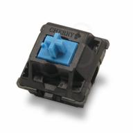10-pack of cherry mx blue tactile key switches (mx1ag1nn) for plate-mounted mechanical keyboards. logo