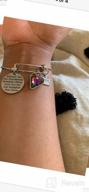 img 1 attached to Charm Bracelet for Women and Girls: Personalized Gifts with Engraved Inspirational Charms 🌸 and Swarovski Crystals, Perfect for Aunt, Niece, Mom, Daughter, Grandma, Granddaughter, Best Friend, and Sister review by Jason Wilson