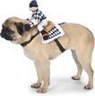 zack zoey jockey saddle costume dogs logo