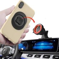 📱 360° rotatable dashboard car phone mount - ultra-lock quick mount with strong vhb adhesive for iphone, google, huawei, gps, mini tablet & more - non-magnetic universal cell phone holder логотип