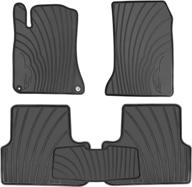 🚗 hd-mart custom fit car floor mats liners for mercedes benz a class 2012-2019/b class 2013-2019 gla 2014-2020 - full black rubber set for all-weather protection - heavy-duty & odorless логотип