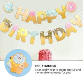 img 1 attached to 2 Sets UNOMOR Doughnut Banner: Creative Birthday Party Decor For Donut Themed Tea Parties!