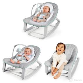 img 4 attached to 👶 Ingenuity Keep Cozy 3-in-1 Vibrating Baby Bouncer Seat & Toddler Rocker - Weaver, Newborn and Up